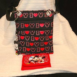 Disney Mickey Mouse Crossbody & Wallet